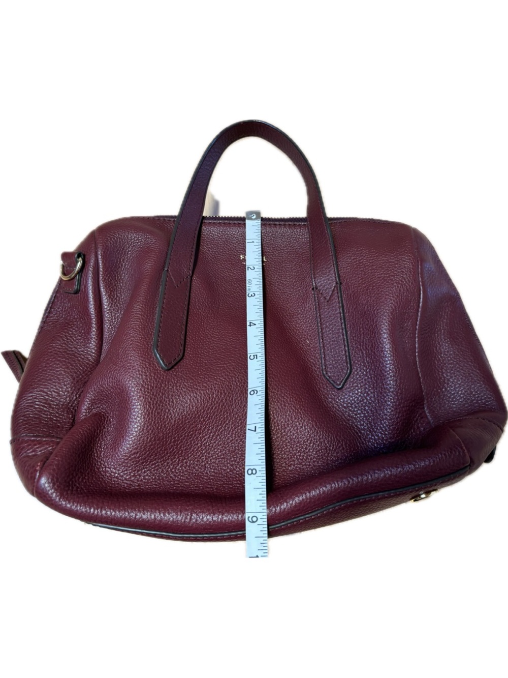 Fossil Burgundy Leather Satchel - Picture 4 of 6